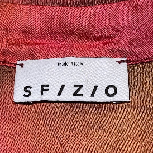 Sfizio Blouse SATINS Shade Red Remember Autumn Blouse - Picture 7 of 9